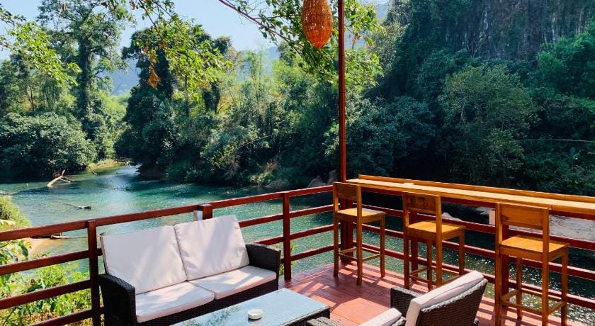 Spring River Resort Hotel in Laos