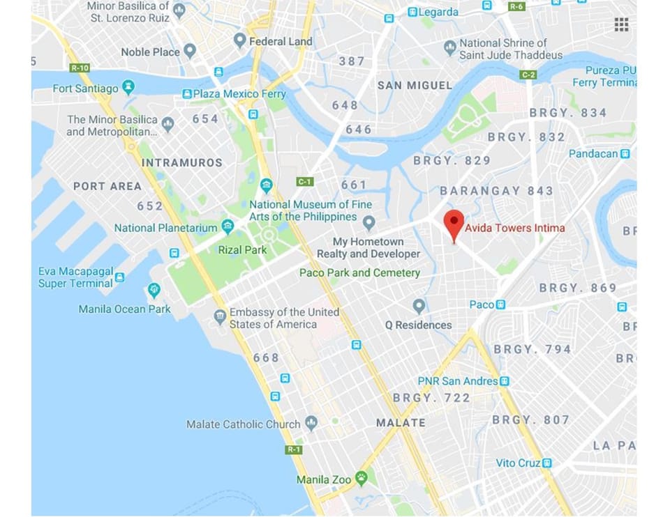 Manila 1-br condo with city view Apartment in Manila City