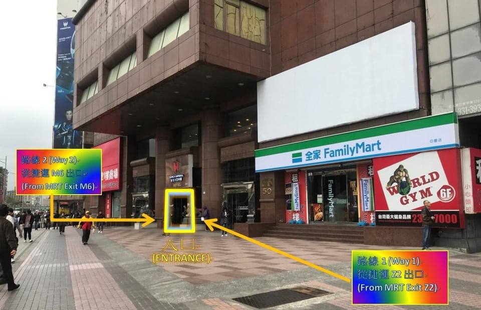 HOT Taipei main station MRT M6 Exit Apartment in Taipei City