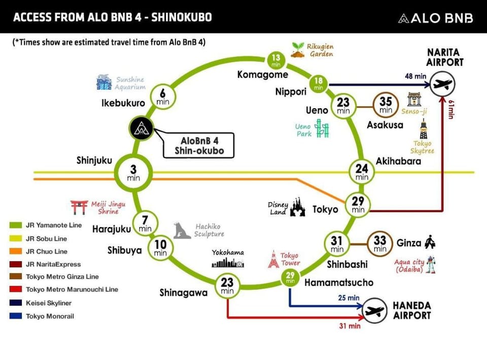 AloBnB 4 - Near SHINJUKU・SHINOKUBO・SHIBUYA Apartment in Shinjuku