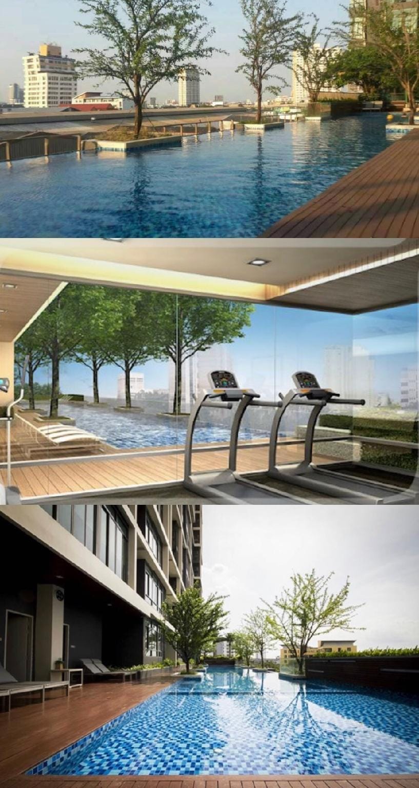 1step to BTS, nice view condo with pool, gym,wifi Apartment in Bangkok