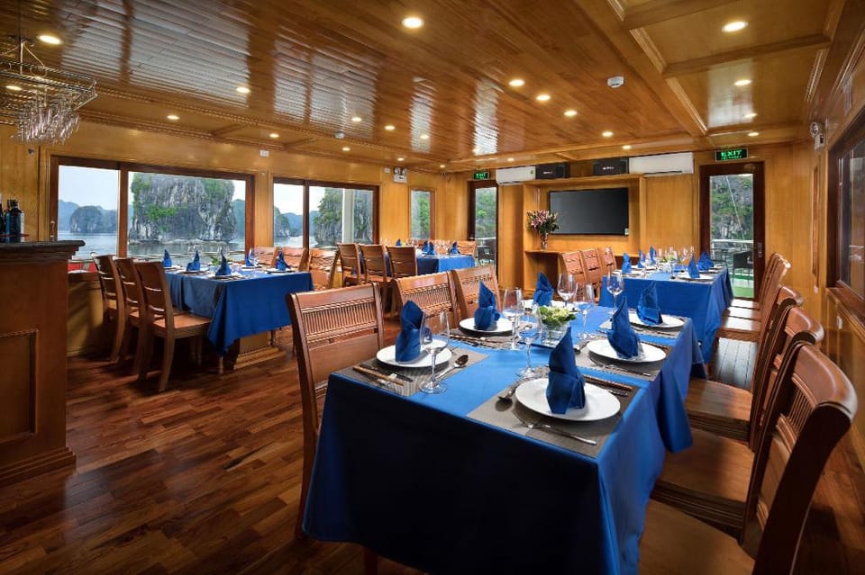 Venezia Halong Cruises Docked boat in Laos