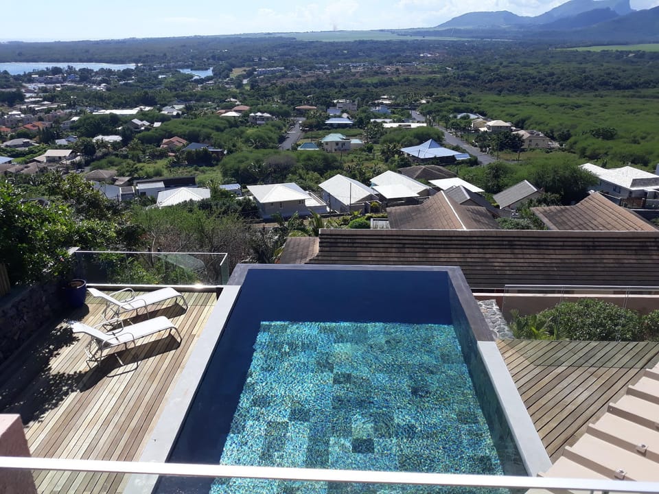 Tamarin Top of the World Private Pool & Sea View Villa in Rivière Noire District, Mauritius