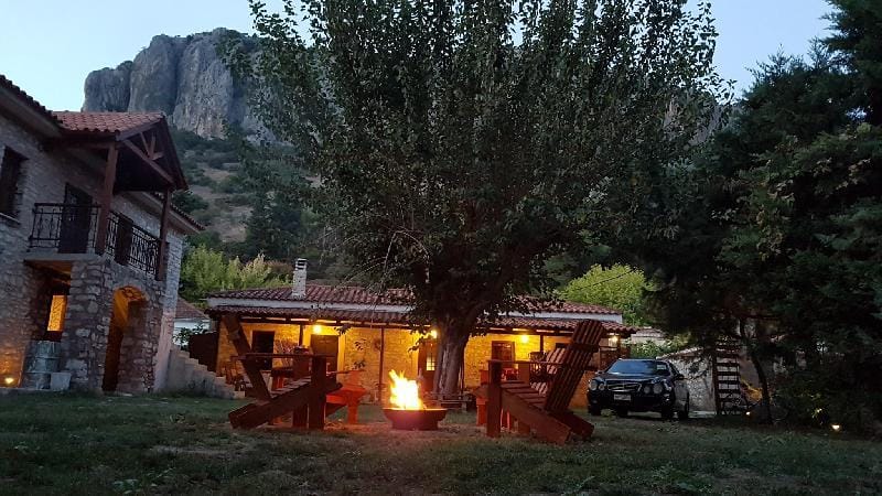 traditional home with plot foretell  the  mountain Vacation rental in Peloponnese, Western Greece and the Ionian