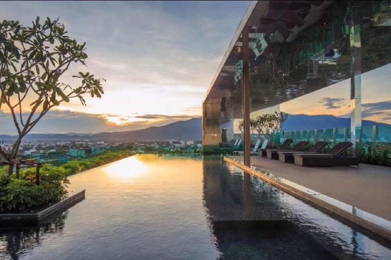 The Astra Sky River 1 Bed Room on 14th Floor Apartment in Chiang Mai