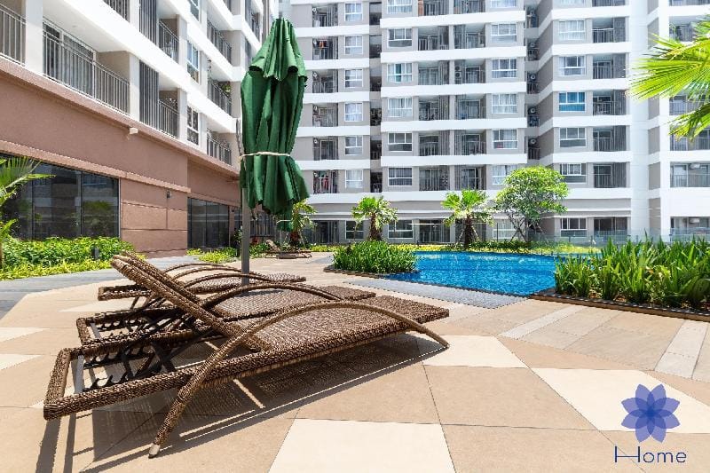 Two Bedrooms Apt w/ Big Balcony; Free Gym & Pool Apartment in Ho Chi Minh City