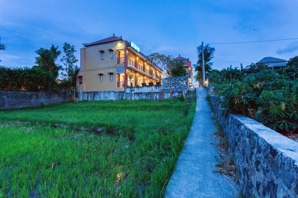 Rice Field View Superior At Kubu Bali Suite Apartment in North Kuta