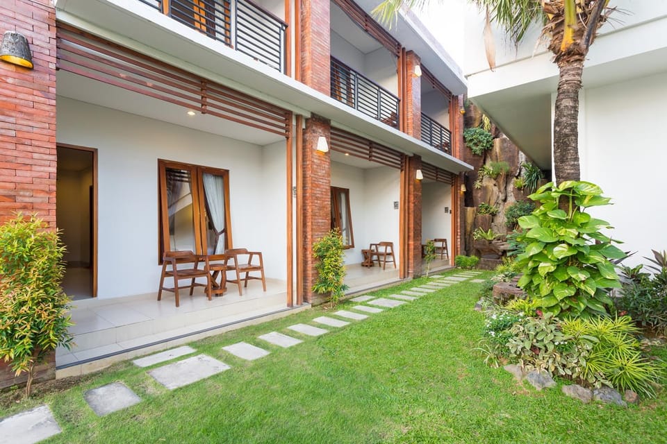 Rice Field View Superior At Kubu Bali Suite Apartment in North Kuta