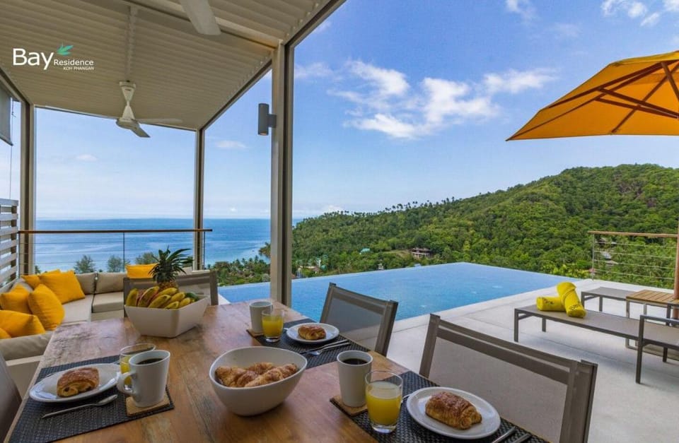 FLEX. MANAO 3br - Pool, Design, Panoramic Sea View Villa in Ko Pha-ngan Sub-district