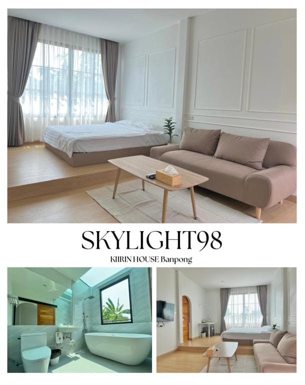 SKYLIGHT98@Kiirin House Banpong Villa in Thailand