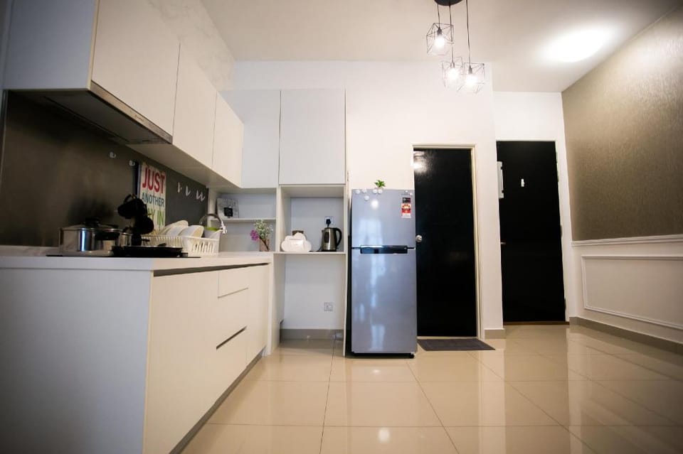 White Minimalist at Twin Galaxy Residences JB Apartment in Johor Bahru