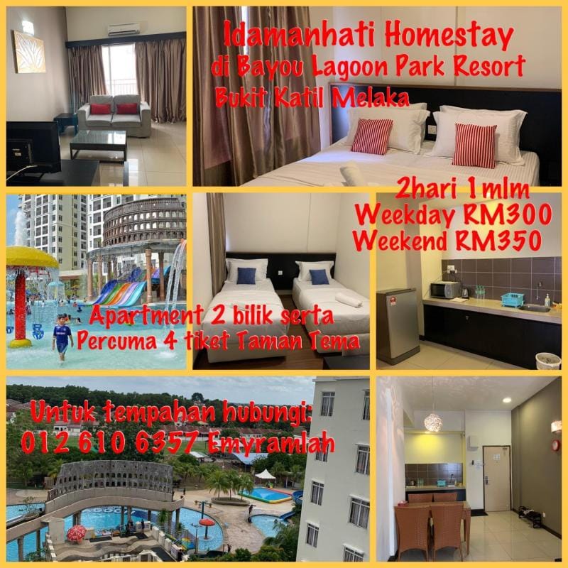 Idamanhati Homestay BL at Bukit Katil Melaka Apartment in Malacca