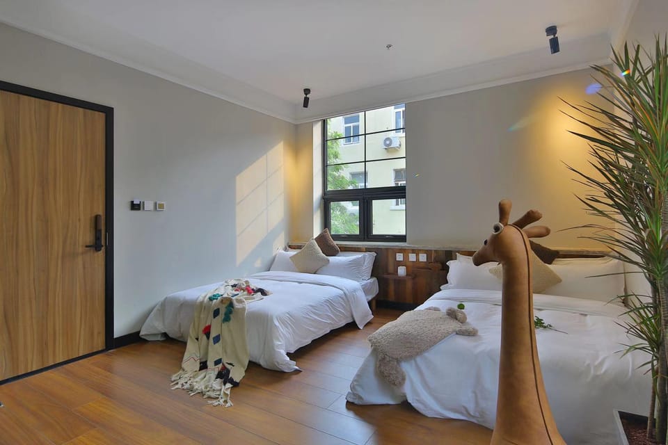 WUJIN Round view twin room Vacation rental in Tianjin