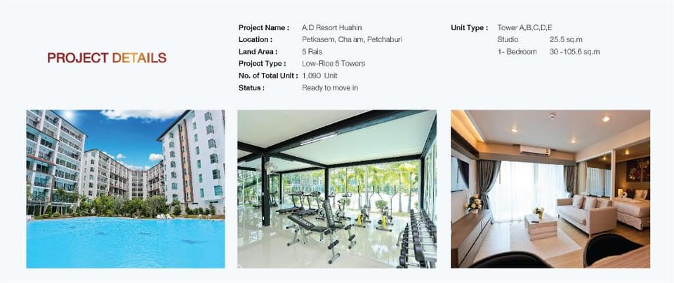 A.D Resort @Hua hin-Cha am (Le'breeze Resort) Apartment in Thailand