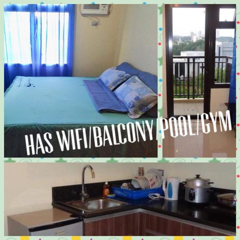 Cebu w/ balcony/pool/wifi/1bedroom/kitchen/gym Apartment in Lapu-Lapu City