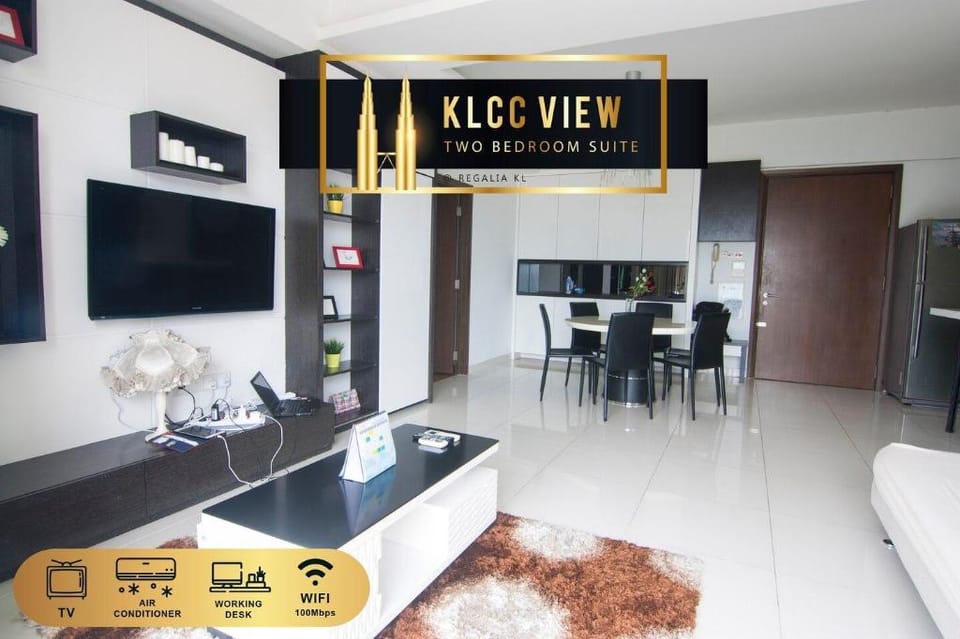 KLCC View from Balcony Family 2BR near KTM & LRT Vacation rental in Federal Territory of Kuala Lumpur