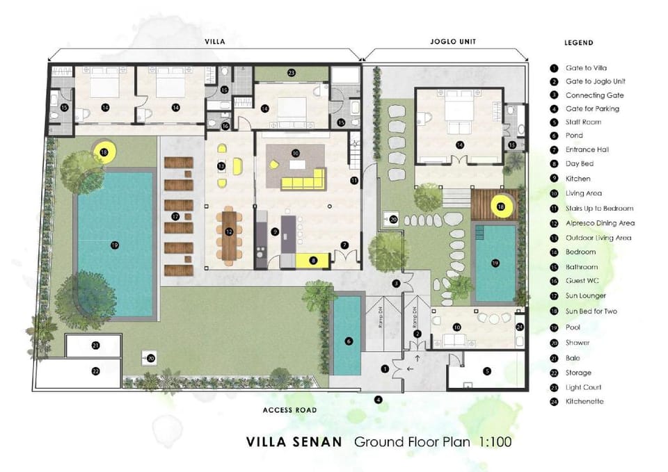 Senan 5 BR w/ Enclosed Living 2 mins to Eat St Villa in Kuta