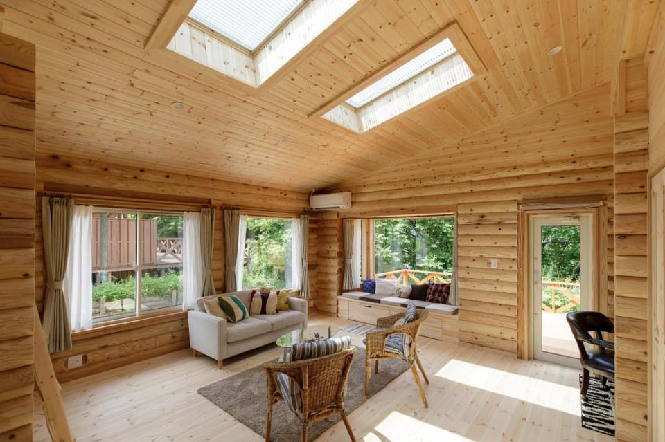 Natural Hot Spring with Log house Villa in Kanazawa
