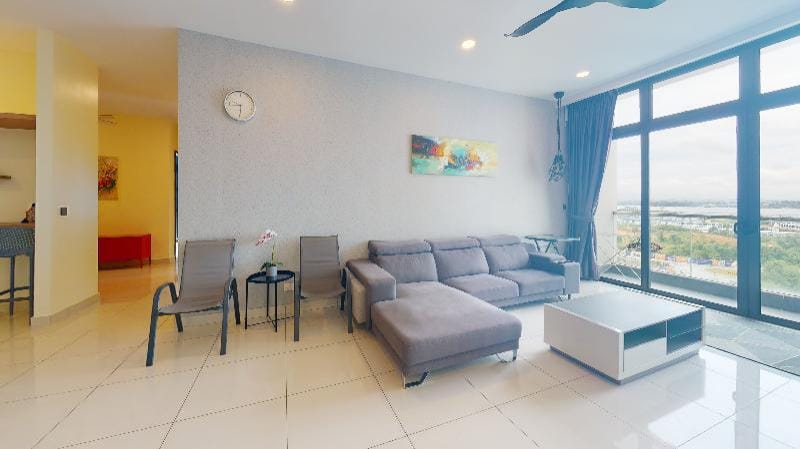 Green Haven Sea View 3BedRoom 8 Guest Family Houzz Apartment in Johor