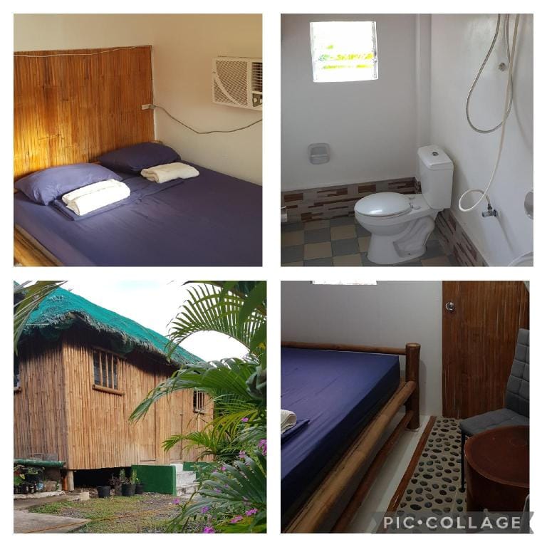 Aircon double ensuite bathroom @ Nirvana bamboo Vacation rental in Central Visayas