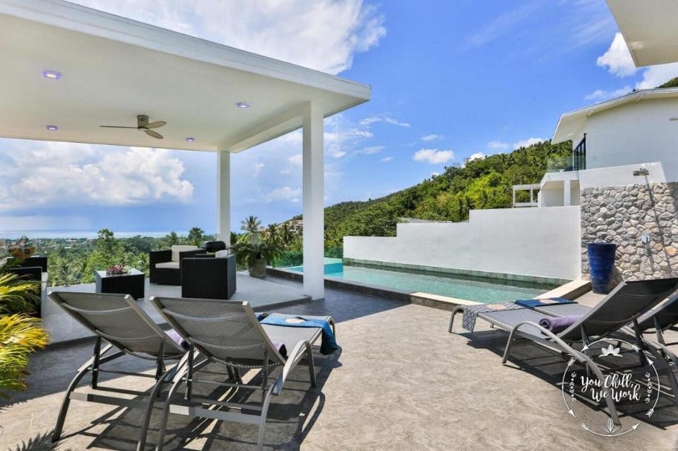 Azur Villa, Ocean View, 4 Br, Modern and Elegant Villa in Ko Samui