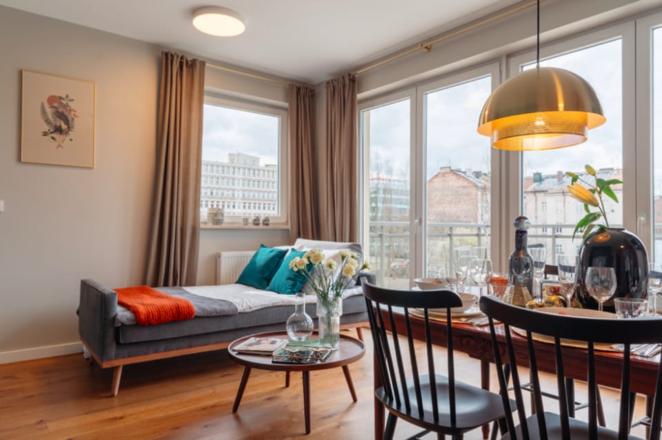 Garden-View Apartment in the Cracow City Center  Apartment in Krakow