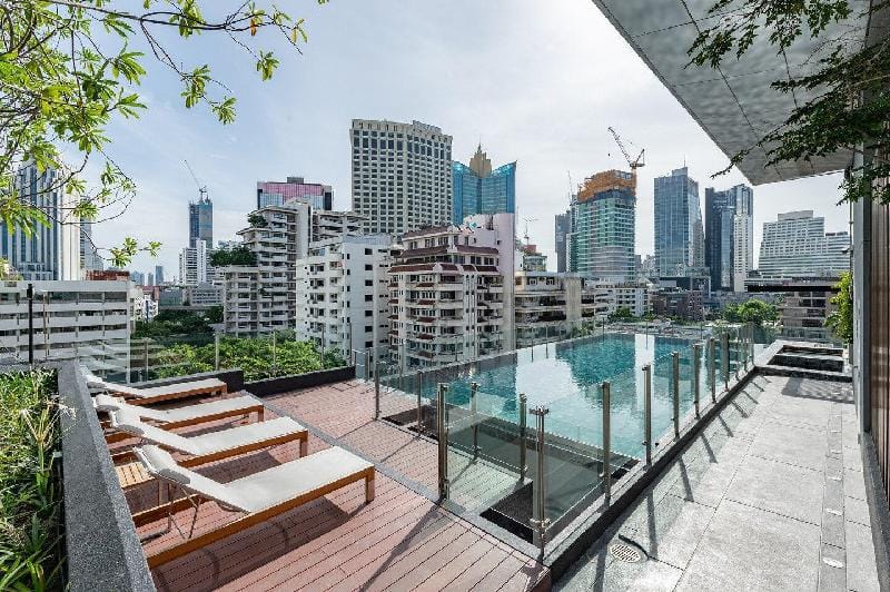 Bangkok&Pool&BTS Asoke&MRT Sukhumvit&Max6ppl(39) Apartment in Bangkok