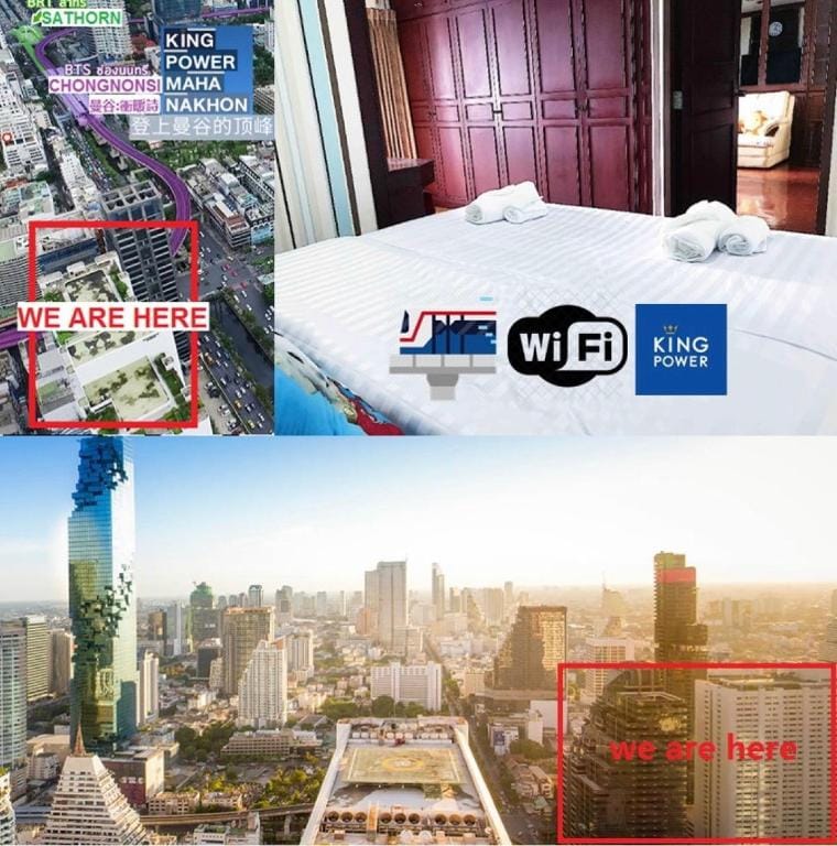 2Bedroom2Bathroom-300m to BTS Chongnonsi-Netflix Apartment in Bangkok