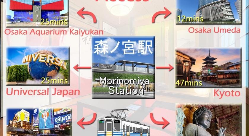 Near Osaka Castle. 6 minutes to the station.  Vacation rental in Osaka