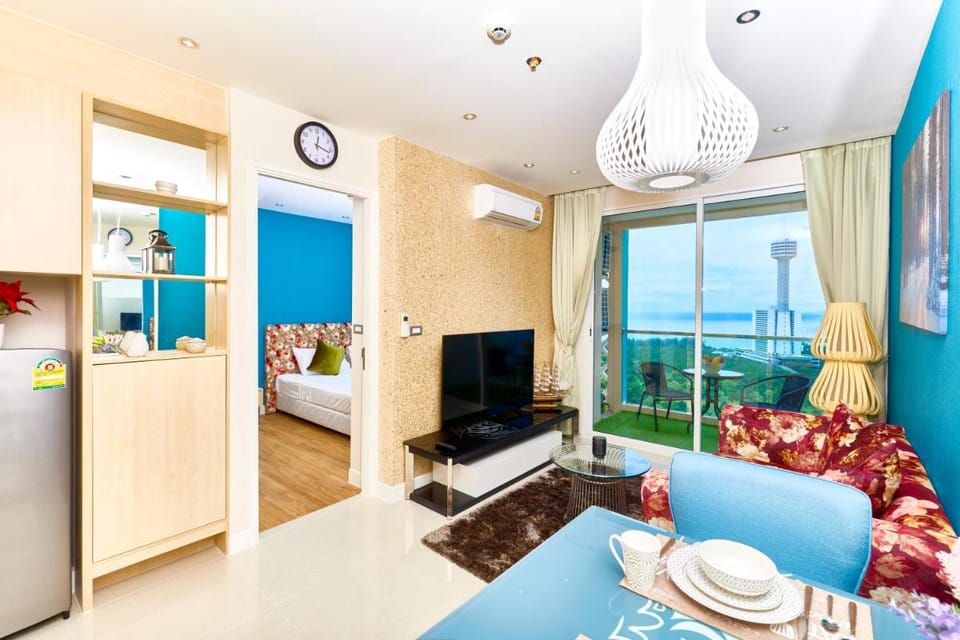 Pattaya Seaview Condo l Grande Carribean l Special Price for Long Term Stay Apartment in Pattaya City
