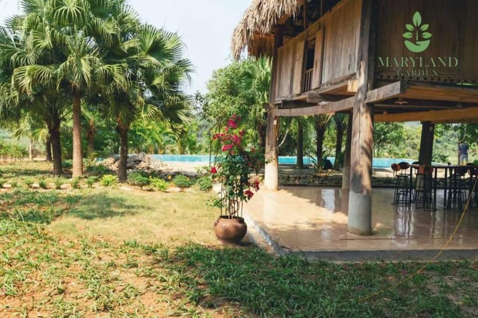 Bungalow 2pn, bể bơi chung, BBQ cách HN 35km Vacation rental in Laos