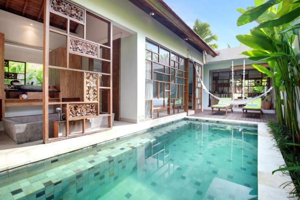 Cozy One BR Private Pool & Bathtub JU85A Villa in North Kuta