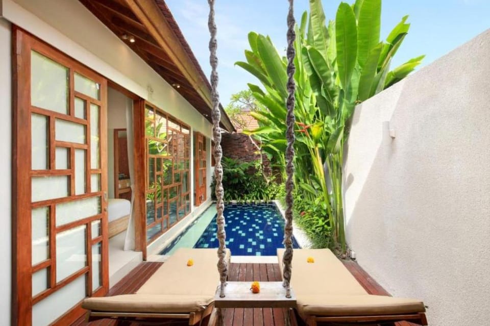 Cozy One BR Private Pool & Bathtub JU85A Villa in North Kuta