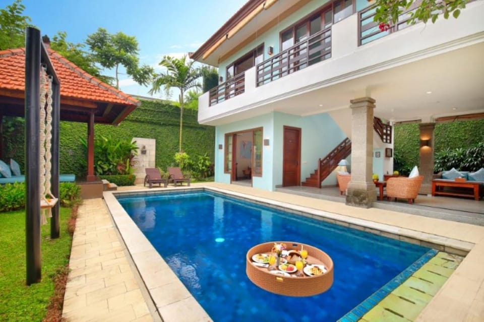 Entire 3 BR Villa W/Private Pool Seminyak #NE Villa in North Kuta