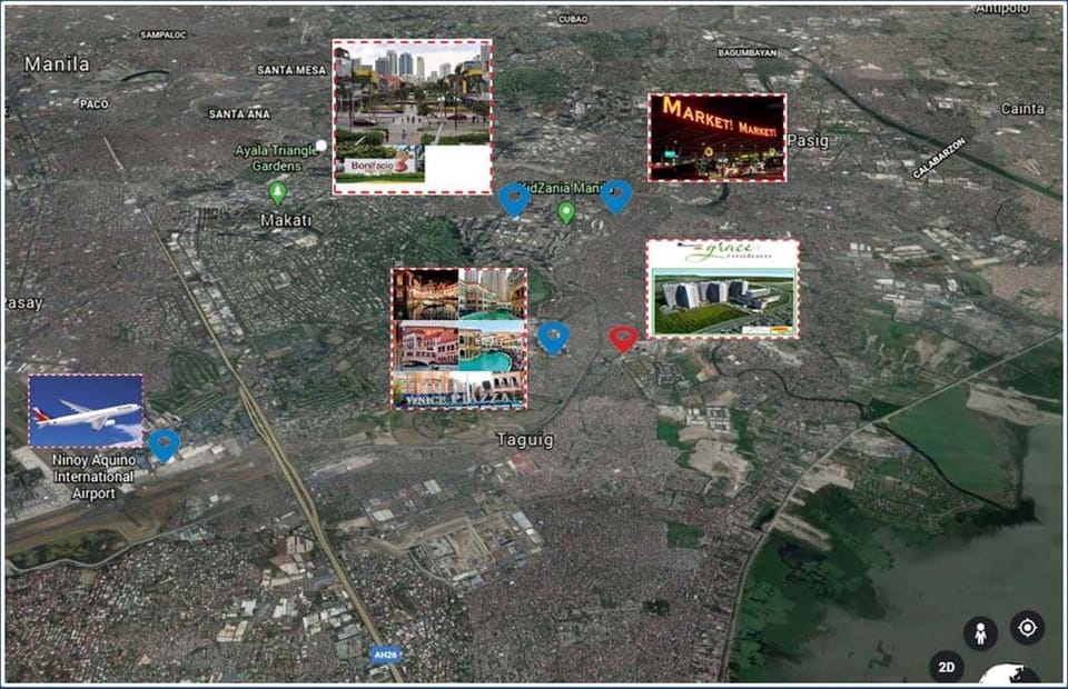Grace Residence - 1 BR with free Wifi Near BGC Apartment in Makati