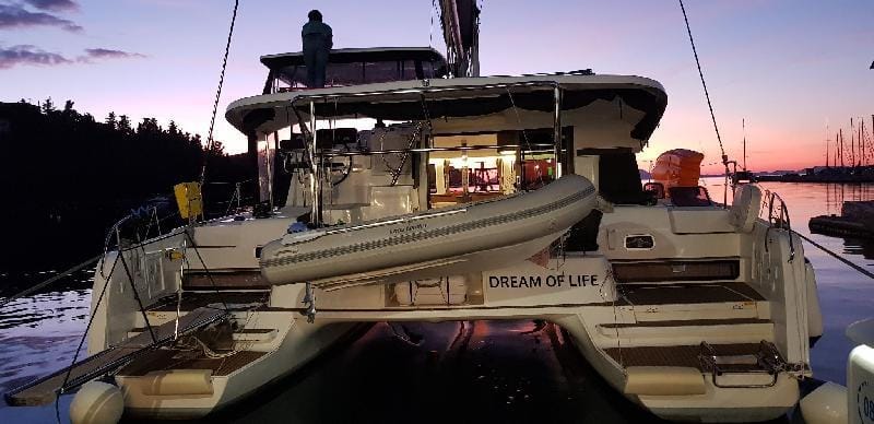 Dream of Life , Catamaran , Lagoon 42 , 2019 Docked boat in Corfu, Greece