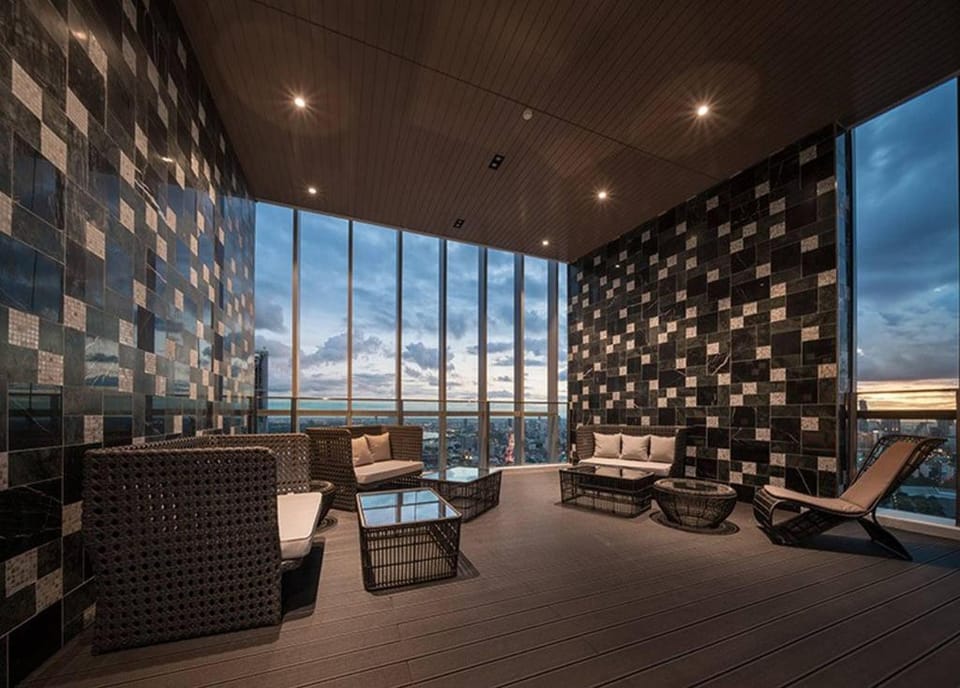 Entire house - 1brpark24, Lux Condocity Cente, 500mbts E5, SkyTop Pool50floor213 Apartment in Bangkok