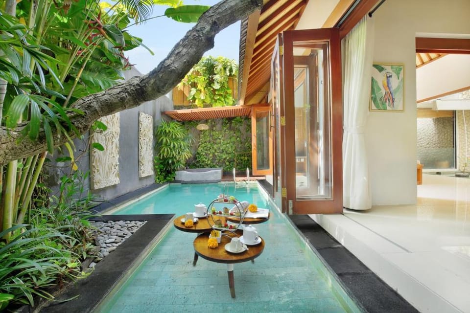 Entire One Bedroom Private Pool & Bathtub Y02A Villa in Kuta