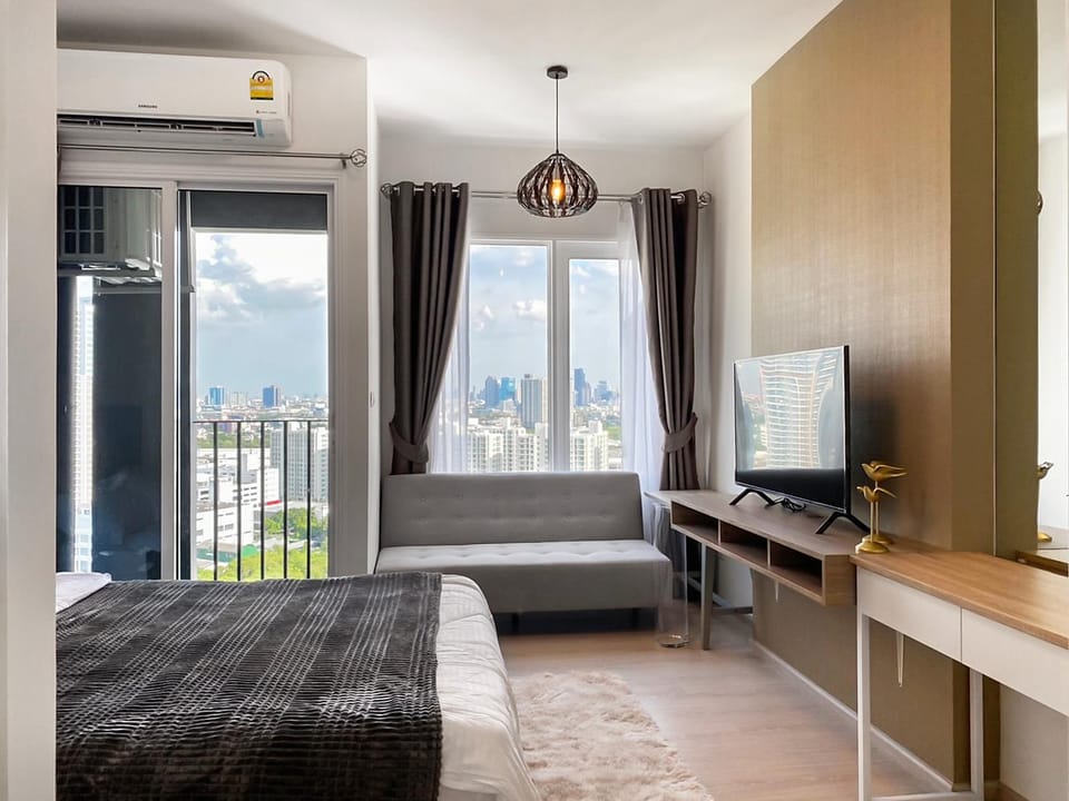 Good View&cozy stay with 24hrs. Of facilitie Apartment in Bangkok