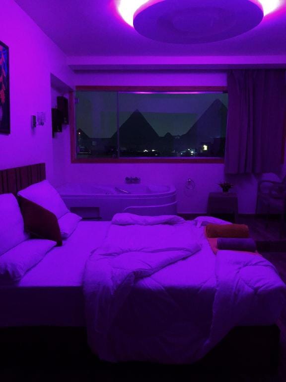 Full Pyramids view with Jacuzzi From Sun Pyramids Apartment in Egypt