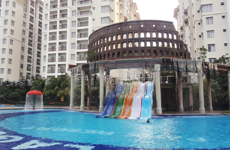 Six Free Waterpark Ticket@3bed@6-8pax Apartment in Malacca