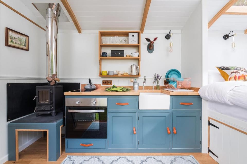 The Wriggly Tin & Baa Spa at Tregoose Old Mill Vacation rental in Saint Columb Major