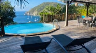 VILLA PALMA Deshaies avec piscine privée - vue mer Villa in Deshaies