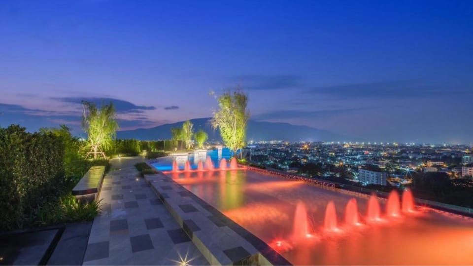 New sky river pool gym city and Mountain View 2BR Apartment in Thailand