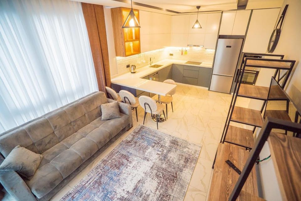 Square light residence , 1+1 Apartment in Alanya
