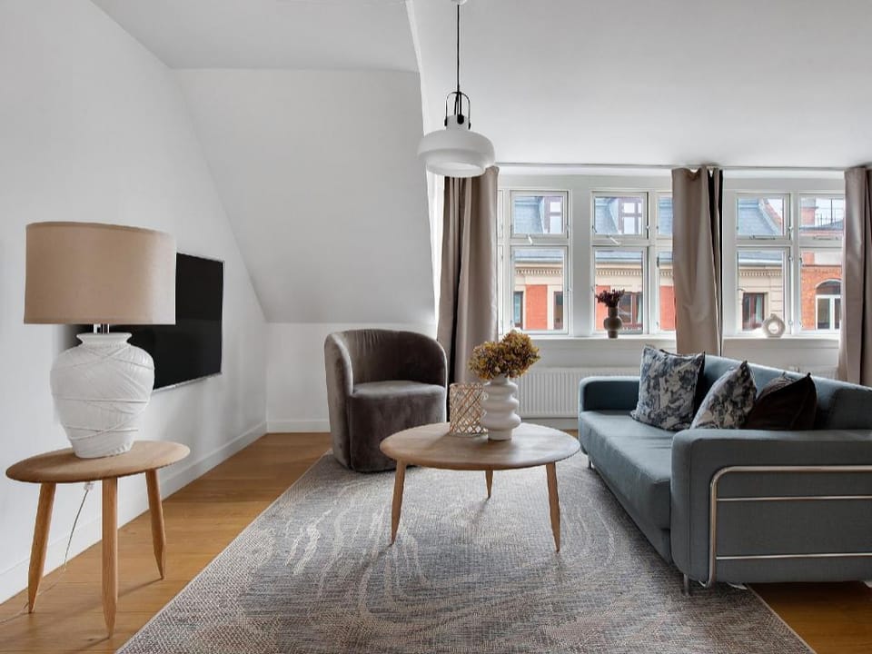 Spacious Centrally Located Penthouse With a Terrace Close To Illum Apartment in Copenhagen