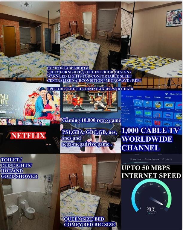 NETFLIX+SANITIZE Comfy staycation quezon city Apartment in Manila City