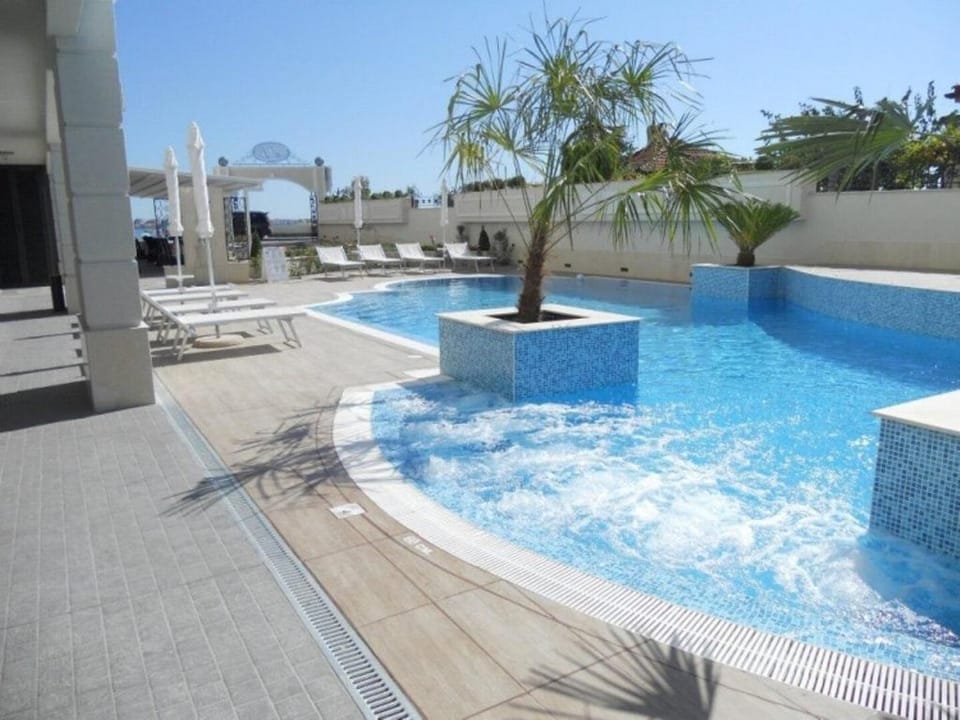 Apartments with a large terrace in Penelope Palace Apartment in Pomorie