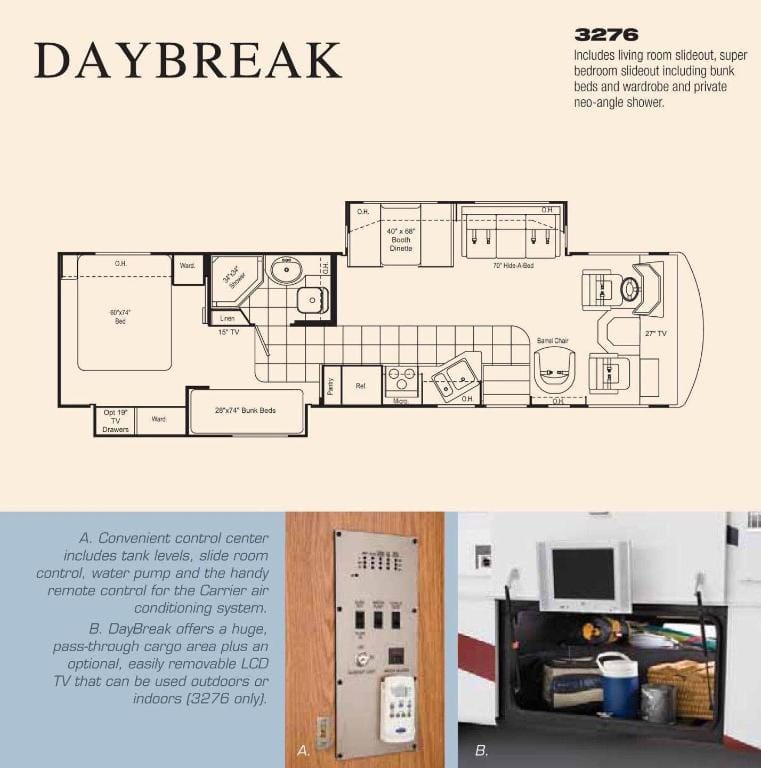 Air Conditioned Damon RV in secure coach yard Vacation rental in Newport