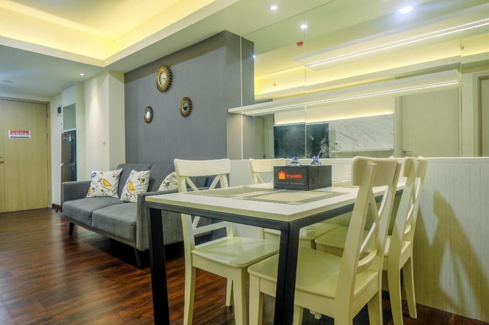 Minimalist 2BR 1 Office Room Meikarta By Travelio Apartment in West Java